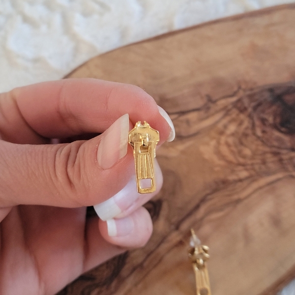 OOAK Handmade Zipper Earrings - Picture 3 of 3